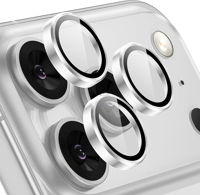 Tensea Camera Lens Protector Compatible for iPhone 17 Pro Max/17 Pro | Metal Aluminum Alloy Tempered Glass Cover Camera Screen Protector Accessories, Case Friendly by Tensea