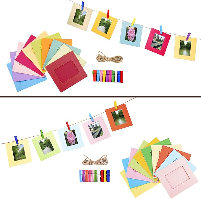 Sunmns Accessories Bundle Kit Compatible with Fujifilm Instax Mini 13 12 11 9 8 90 70 Instant Camera, Include Album, Film Stickers, Photo Frames, Hanging Frame, Strap (Bright Purple) - Image 5