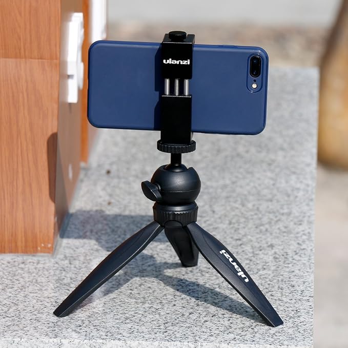 ULANZI ST-02S Aluminum Phone Tripod Mount w Cold Shoe Mount, Support Vertical and Horizontal, Universal Metal Adjustable Clamp for iPhone 12 11 Pro Xs X Max 8 7 Plus Samsung Android Smartphones - Image 10