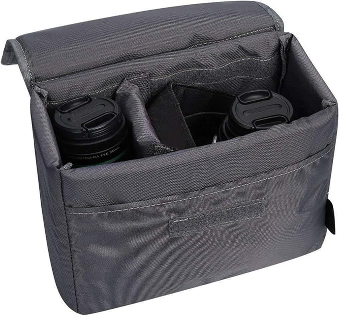 S-ZONE Waterproof Shockproof Foldable Camera Insert Bag Lens Cases Canon Nikon | Raindrop Proof, Fits in a Backpack, Suitable for DSLR/SLR Camera - Image 4