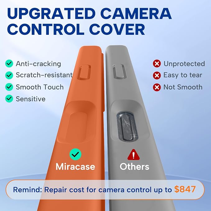 Miracase Magnetic for iPhone 17 Pro Case, Silicone, Amber Orange | Compatible with MagSafe, Soft Microfiber Lining,Shockproof Drop Protection Phone Case for 17 Pro - Image 3