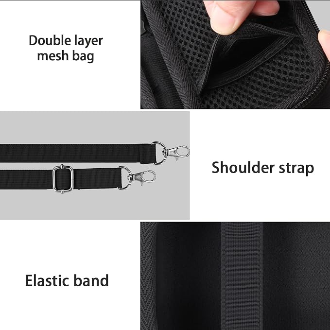Camera Case for KODAK EKTAR H35/H35N/Snapic A1 Frame Film Camera | Protective Storage Box, Portable Carrying Box, Hard Protective Is Specifically Designed, Mesh Pocket, Black Case - Image 4