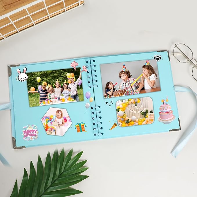 LOYALBOOK 8 x 8 inch DIY Scrapbook Album 60Pages For Wedding Family Photo | Nice Thick Sturdy&Well-Made Good Value Craft Parties Birthday Dinners Graduation Ceremonies Diplomas Storage - Image 4