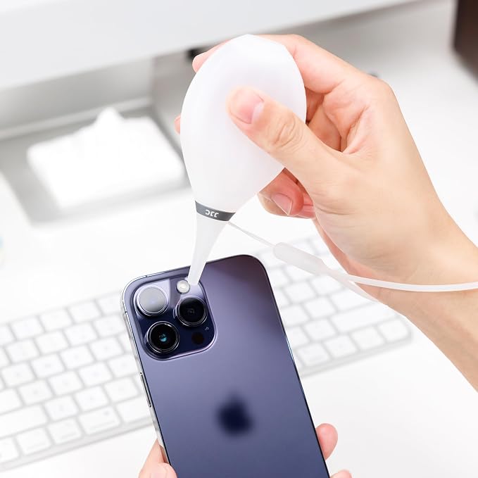 [Upgraded Version] Soft Tip Silicone Camera Dust Blower Lens Air Blower,Camera Lens Cleaner Air Blower for Sensor LCD Keyboards Filters Alcohol Ink Printing,Dust Blower Replace Canned Air-White - Image 3