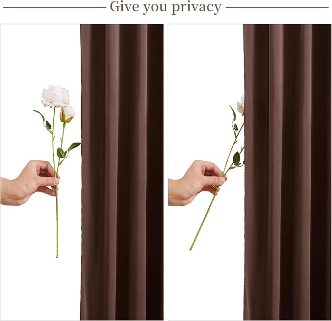 8 Panels Brown Backdrop Curtain for Parties Wedding Wrinkle Free Brown Photo Curtains Backdrop Drapes Fabric Decoration for Birthday Party Baby Shower 40ft(W) x 10ft(H) - Image 7