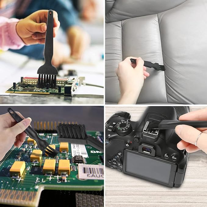 9 in 1 Anti Static Brush Computer Cleaning Kit for Keyboard PC Laptop | 9 nylon anti-static brushes for cleaning keyboards, PCs cameras and electronics without scratching delicate surfaces - Image 8