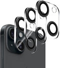Dengduoduo 3 Pack Tempered Glass Camera Lens Protector for iPhone 15 6.1" & for iPhone 15 Plus 6.7", Ultra HD, 9H Hardness, Anti-Scratch, Case Friendly, Easy to Install [No Affect on Night Shots] by Dengduoduo