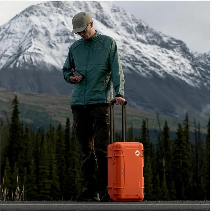 NANUK 935 Hard Case with Cubed Foam – Waterproof Protective Equipment Case with Wheels, 22” x 14” x 9” – Dustproof and Impact Resistant, Airline Carry-On Approved – Orange | 22' x 14' x 9' - Dustproof, Cubed Foam - Waterproof Protective Equipment with ... - Image 2