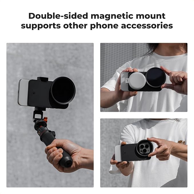 K&F CONCEPT 6.1 inch Magnetic Lens Filter Mount Adapter | Compatible with iPhone and 67mm Threaded Filters, Compatible with 17/16/15/14/13/12, 16/15/14/13/12 Pro, FA201 - Image 6
