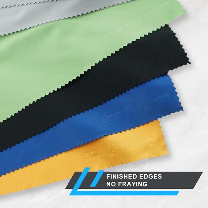 Eco-Fused XL Microfiber Cleaning Cloths - 5 Pack - 12 x 12 inch (30.5 x 30.5 cm) - Quickly Remove Fingerprints, Dust and Smudges from Tablet, TV and Notebook Screens Without Scratches or Marks - Image 4