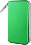 Siveit CD DVD Cases 96 Capacity Disc Storage Binder for Car(Green) | Hard Plastic CD DVD Disc Cases Storage Binder Wallet for Car Home Office Travel by Siveit