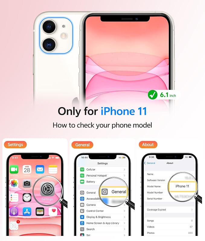 FNTCASE for iPhone 11 Phone Case, Fit for Magsafe, Full Camera Protection | Translucent Matte Back, Strong Magnetic Charging,14FT Military Grade Drop-proof, Anti Slip,Light Pink - Image 2