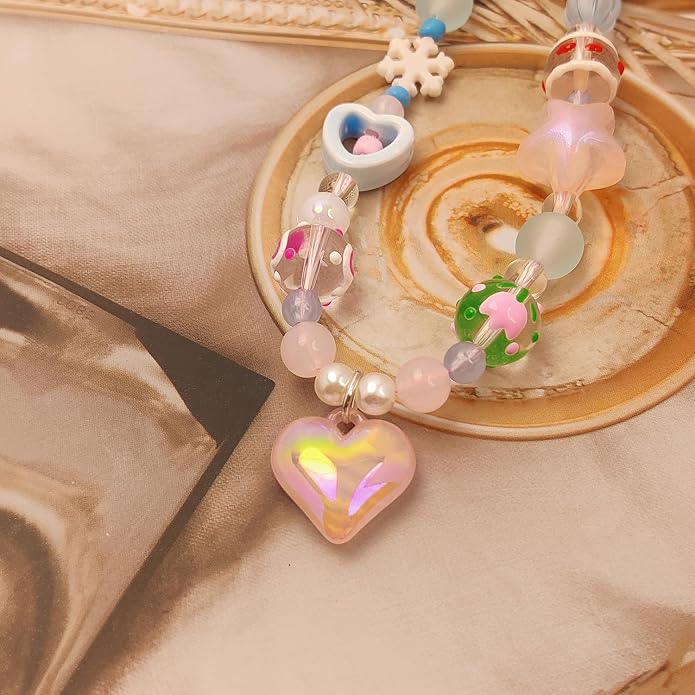 cioatu Phone Charms Cute Cherry Butterfly Cell Phone Lanyard Strap Wrist Strap for Bag Airpods Camera Pendants Decor - Image 7