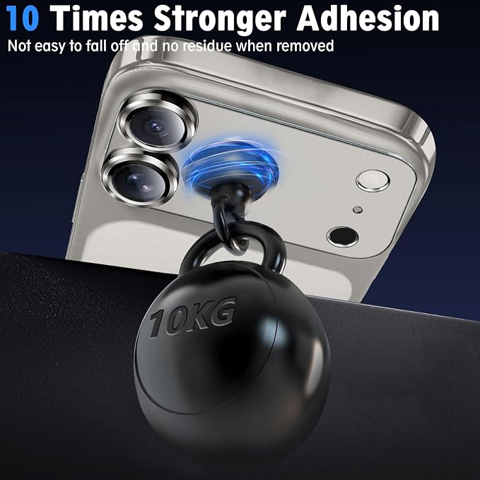 SiHPuoy Camera Lens Protector for iPhone 17 Pro Max, Tempered Glass, Grey | 2pcs, 9H+ Hardness, Military Grade Shatterproof, Anti-Scratch, Case Friendly, Metal Camera Cover, Does not Affect Night Shots - Image 5