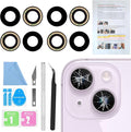 2PCS ASDAWN Back Rear Camera Lens Glass Replacement for iPhone 14 and 14 Plus Camera Glass Lens Replacement with Pre-Installed Adhesive + Repair Tool Kit + Installation Manual by ASDAWN