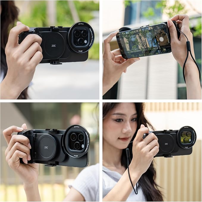 67mm Magnetic Phone Lens Filter Mount with Phone Camera Snap Grip Kit for iPhone 16 15 14 Pro Max Plus, Filter Adapter Set for ND CPL w Cold Shoe Adapter & Tripod Mount Pull-Out to Fit Pro Max Plus - Image 8