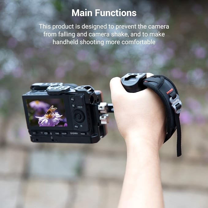 SmallRig Camera Cage Wrist Strap, Universal Quick Adjustable Secure Grip Camera Cage Handle Hand Wrist Strap PAC2456 | for Camera Cage Handle Hand Wrist Strap PAC2456 - Image 6