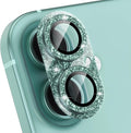 Choiche for iPhone 16 /iPhone 16 Plus Camera Lens Protector, Glitter-Teal | Bling Metal Camera Cover with 9H Tempered Glass Lens Screen Protector Accessories, Strong Adsorption, Case-Friendly by Choiche