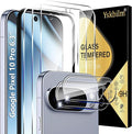 (3+2 Pack) Glass Screen Protector for Google Pixel 10 Pro with Camera Lens Protector,9H Tempered Glass,Fingerprint Unlock,Anti-Scratch,Bubble Free,Case Friendly - Clear by Unknown