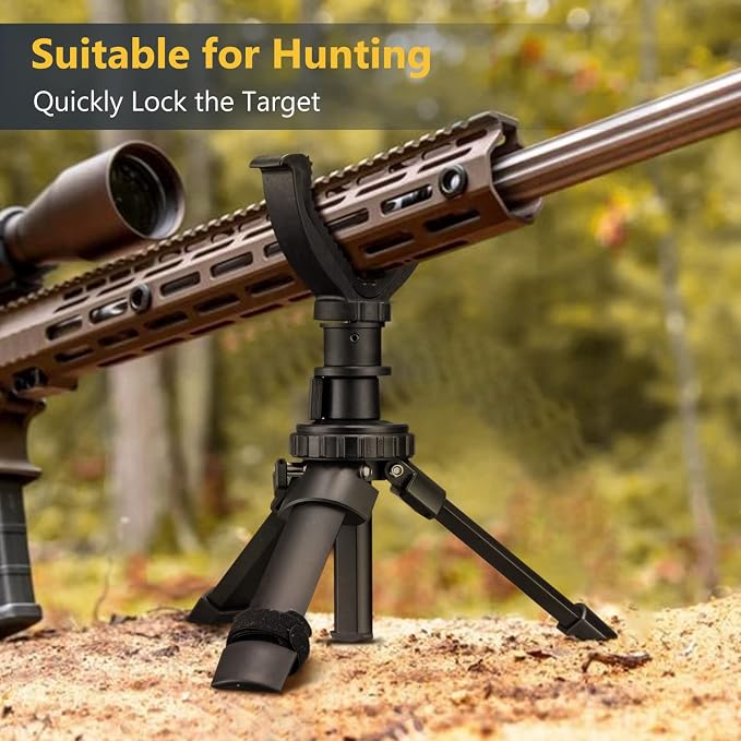 CVLIFE V Yoke Holder Shooting Rest Shooting Tripod Rifle Rest | Portable V Yoke Rest Mount Tripod for Rifle Shooting V Yoke Head for Outdoors Activities - Image 5