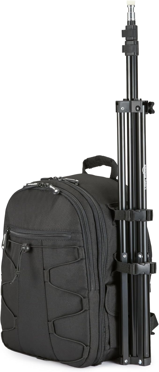 Amazon Basics Portable Aluminum Photography Light Stand Tripod with Case, Adjustable 2.8-6.7 Feet, Pack of 2, Black - Image 6