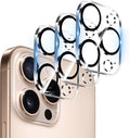 Dengduoduo 3 Pack Camera Lens Protector for iPhone 16 Pro 6.3 inch and 16 Pro Max 6.9 inch, Tempered Glass, Ultra HD, 9H Hardness, Anti-Scratch, Case Friendly [No Affect on Night Shots] by Dengduoduo