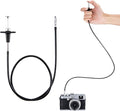 JJC TCR-70BK Black 70cm Threaded Cable Release, Mechanical Shutter Release Cable, Mechanical Cable Release with Bulb-Lock Design for Long exposures by Fotasy