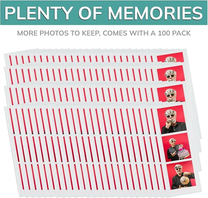 pbf PHOTO BOOTH FRAMES 2x6 Magnetic Picture Frames for Refrigerator | 2 x 6 Clear Magnetic Vinyl Frames for Photo Strips for Fridge (100-Pack) - Image 6