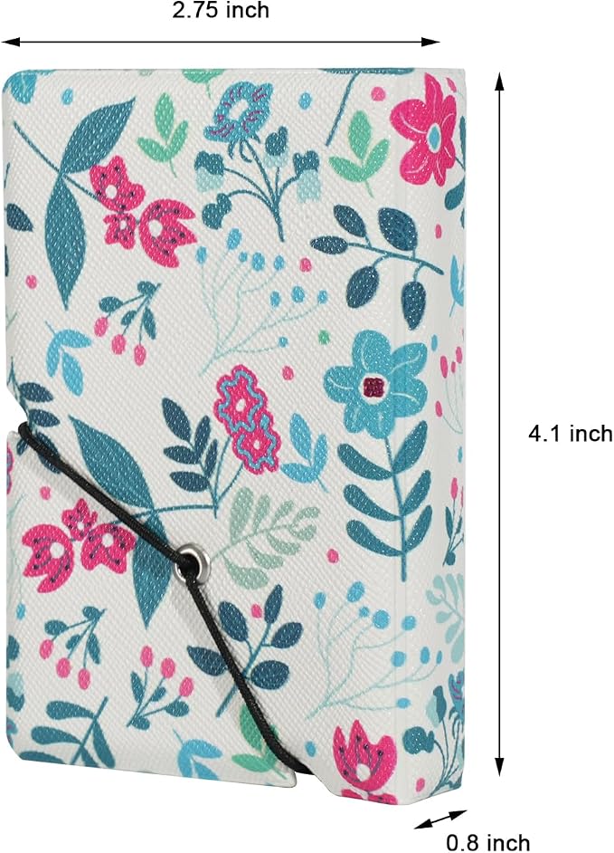2x3 Instax Mini Photo Album, 28 Pockets. Modern Floral, 2PK | Portable Wallet Size Album Stores 2x3 inch Instant Photos. Fits Polaroid, Instax Mini, Kodak Mini Prints and Zink. - Image 2