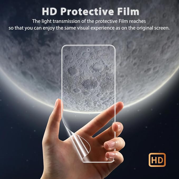 3 Pack for OnePlus 12 Screen Protector[No Glass] with installation frame | Support Fingerprint Unlock, Touch Sensitive, Anti-Scratch, Case Friendly - Image 5