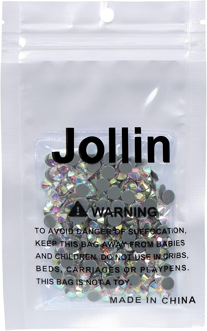 Jollin Hotfix Rhinestones Flatback Crystal Gems 6.4mm SS30, Crystal AB | 288pcs Hot Fix Crystals Glass Rhinestones for Bedazzling, Crafting, Clothes, Shoes & Accessories DIY Decoration - Image 8