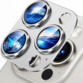 Uyiton for iPhone 15 Pro/iPhone 15 Pro Max Camera Lens Protector | Not Easy to Break, Strong Adsorption, Case-Friendly, Metal 9H Sapphire Glass Rear Camera Screen Cover, Silver White by Uyiton
