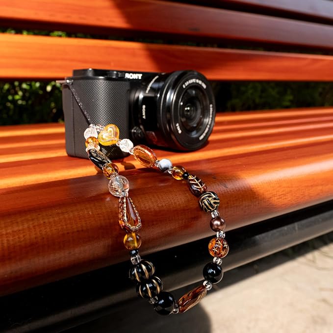 Beaded Camera Wrist Strap Cute Digital Camera Charm Strap, Phone Charm Wristlet Strap for Camera Accessories - Image 3