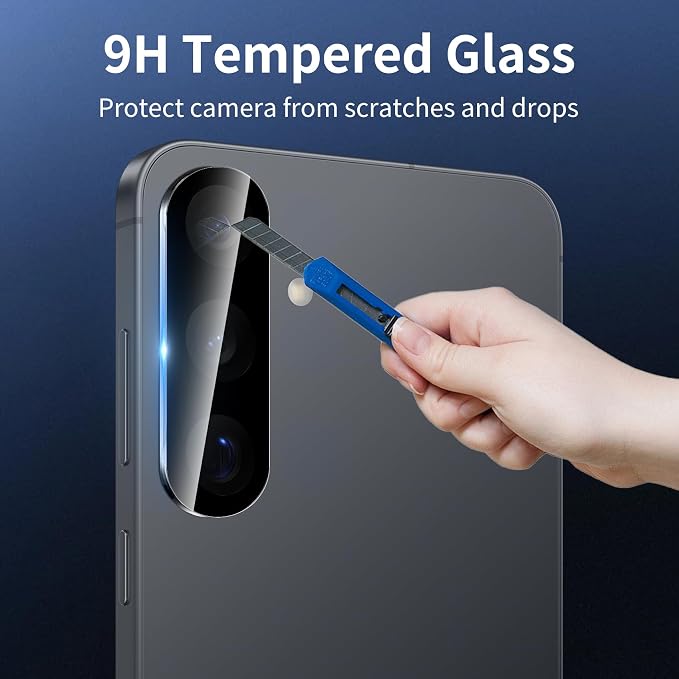 Dengduoduo 3 Pack Camera Lens Protector for Samsung Galaxy S26 / S26+, Tempered Glass Camera Protector Back Lens Cover, Ultra HD, 9H Hardness, Anti-Scratch, Case Friendly[No Affect on Night Shots] - Image 4