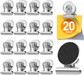 20 Pack Fridge Magnet Refrigerator Magnets, Strong Magnetic Clips, Heavy Duty Clip Magnets for Photo Displays, Whiteboard Magnets for Home, Office, Classroom, Job Ticket Holders by WUDIME