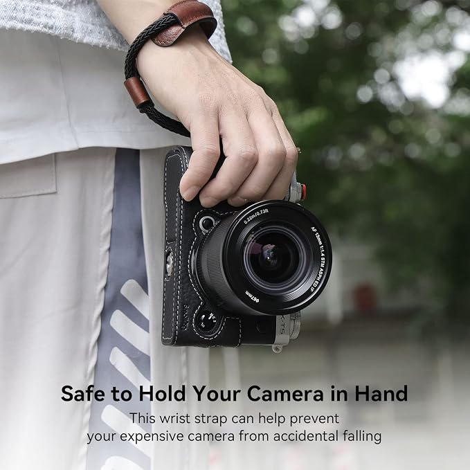 SMALLRIG Camera Wrist Strap, Vintage Leather Camera Hand Strap for Fujifilm | Adjustable Safety for Fujifilm X-T5 X-T4 X-T30iii X-T30 X-E4 X100VI, DSLR SLR Mirrorless and Compact Cameras, Brown - 3926 - Image 3