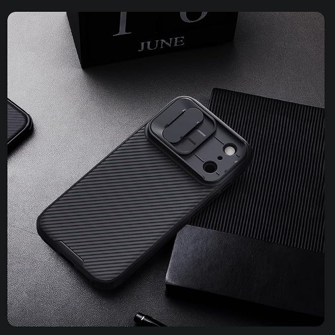 Mangix for iPhone 17 Pro Case with Camera Cover,Slim Fit Thin Polycarbonate Protective Shockproof Cover with Slide Camera Cover, Upgraded Case for Phone 17 Pro 6.3inch 2025 Black - Image 6