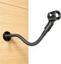 KF25 19-Inch Heavy-Duty Gooseneck Mic Stand with Flange Mount for Podium | Microphone holder for wider lecterns and studio desks, up to 2.8 lb, with mic clip, adapter, and 10 cable ties by Angksorm