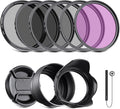 NEEWER 40.5mm ND Filter Pack and Lens Accessories, ND2 ND4 ND8 UV FLD CPL Filter Kit with Lens Cap by Neewer