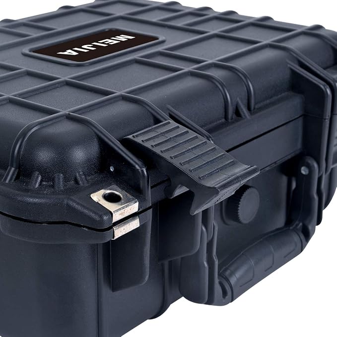 MEIJIA All Weather IP67 Waterproof Hard Camera Case,Hard Protective Case,Hard Case with Customizable Foam,Fit Use of Drones,Camera,Equipments,Pistols(Black,13.35 x11.63x5.98inches) - Image 8