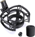 Custom Built Shock Mount for HyperX SoloCast & Razer Seiren Mini Microphone | Elastic Anti-Vibration Suspension, Holder Clip for Mics and Stands, Shock Mount for HyperX SoloCast & Razer Seiren Mini by Borenbuir