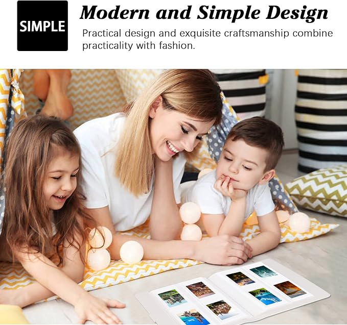 256-pocket Instant Photo Album for Fujifilm Instax mini Photo, White | Album Book for PoIaroid Instant Camera, for Wedding Anniversary Birthday Travel Memories, Keep Your Unique Memories Safe - Image 5