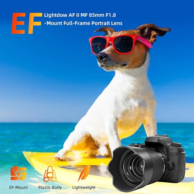 EF 85mm f1.8 Portrait Lens-AF+MF STM Motor for Canon EOS Rebel T8i/T7i/T7/T6i/T5/T3i/T3/T2i/XSi/XS/SL3/SL2/T100/90D/80D/70D/50D/5D Mark IV/6D II/7D II/1D X III II-DSLR Cameras Lenses(EF/EF-S Mount) - Image 8