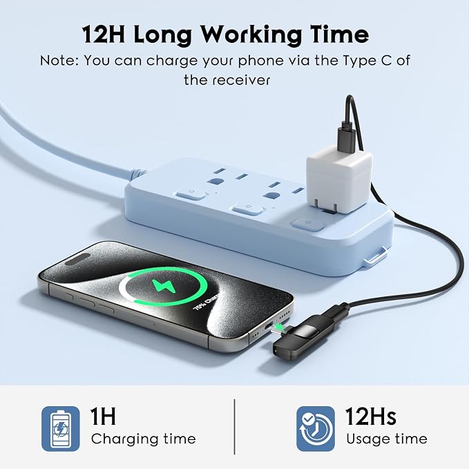 HEHOTTC 2 Pack Mini Wireless Lavalier Microphone for Lightning iOS Devices - Noise Reduction LAPE iPad Mic for Recording, Clip on Mic, Omni Lav Mic for Video Recording, Tiktok, YouTube, Vlog - Image 4