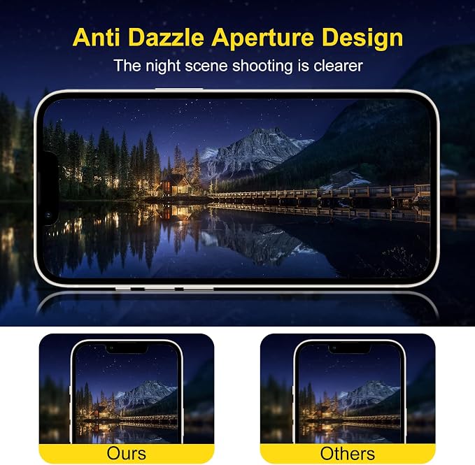 Camera Lens Protector (3 Pack) Compatible with iPhone 14 Pro 6.1"&iPhone 14 Pro Max 6.7" Camera Lens Cover Protection, HD Clear Anti-Scratch - Image 8