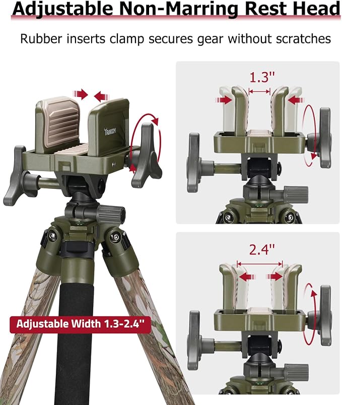 Trakiom Clamping Tripod Rest Aluminum Frame with Integrated Clamp Head - Image 3
