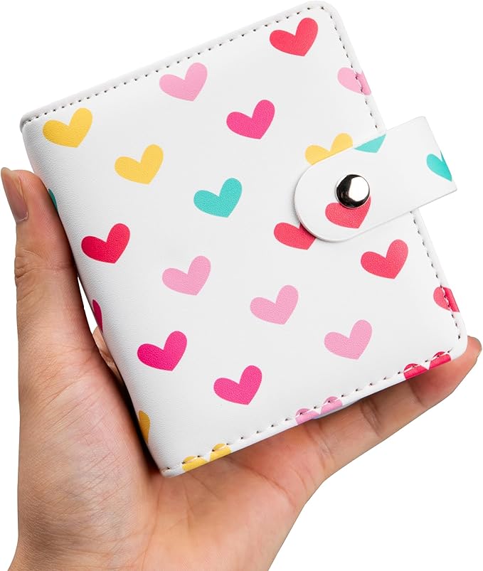 Ruibytree 52-Pocket Small Photo Album for 2x3 Pictures, Spine White, 1 Pack | Pocket-Size, PU Leather Cover, Snap Closure, Acid-Free Pages, Fits Polaroid 2x3 Photos, Kodak Mini Prints & ZINK Photos by 2x3PhotoAlbum4x6PhotoAlbum35x425PhotoAlbumGoPhotoAlbum85x11VinylStickerPaper