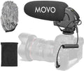 Movo VXR3031 Shotgun Microphone - Supercardioid On-Camera Shotgun Mic with 2-Step High-Pass Filter, 3-Stage Audio Level Control, Headphone Monitoring Input + More by Movo