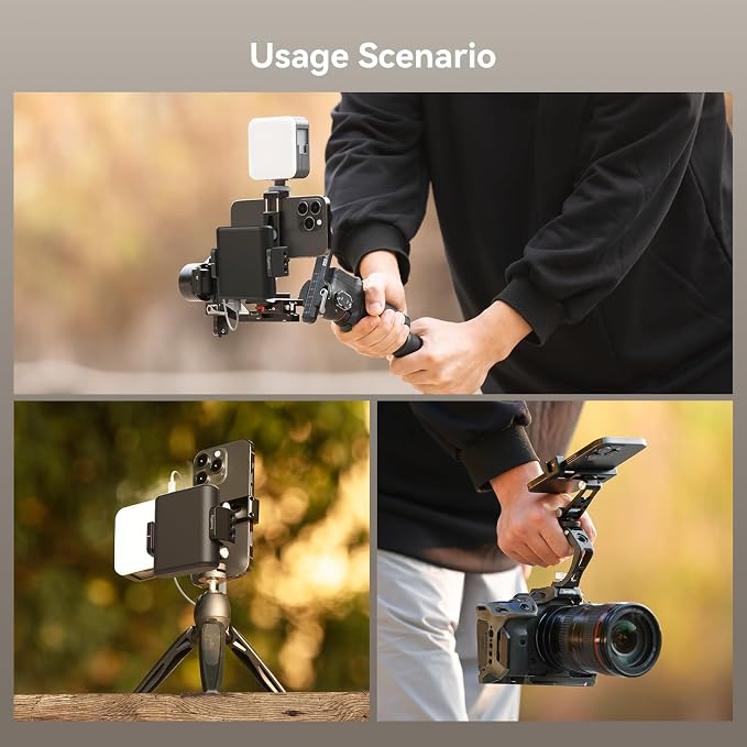 SMALLRIG Universal Metal Phone Support with Cold Shoe Mount, Smartphone Holder Adapter Support Free Adjustment Joints, Phone Tripod Mount for iPhone 17 16 15 14, for Samsung Galaxy etc. - 4382 - Image 7