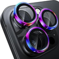 WSKEN for iPhone 16 Pro/iPhone 16 Pro Max Camera Lens Protector | Original Shooting Mode, Individual Metal Cover Film, Shatterproof HD Tempered Glass Camera Screen Protector, Colorful by SmartProtectionGreenerFuture